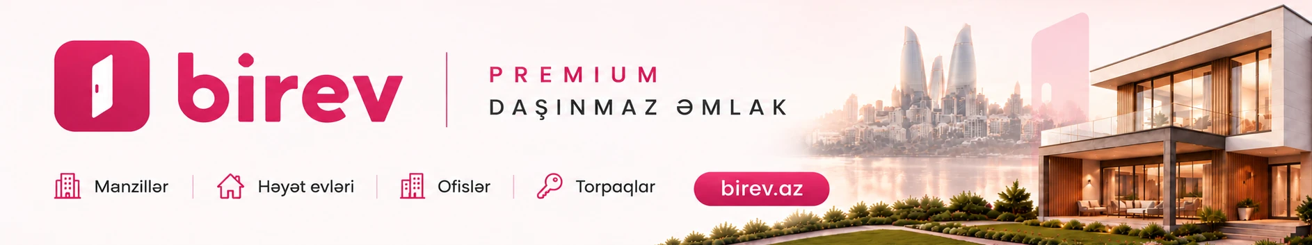 Birev — ev elanları, mənzil, həyət evi, torpaq, ofis | Daşınmaz əmlak platforması