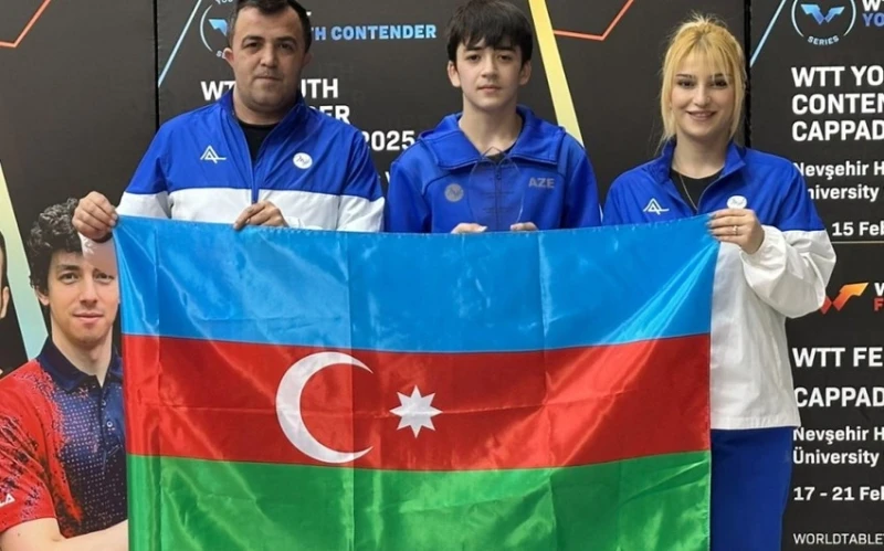 Azərbaycanın stolüstü tennisçiləri “WTT Youth Contender” turnirini 3 medalla başa vurub