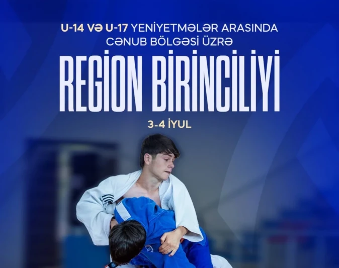 Yardımlı Olimpiya İdman Kompleksində yeniyetmə cüdoçular arasında mübarizə