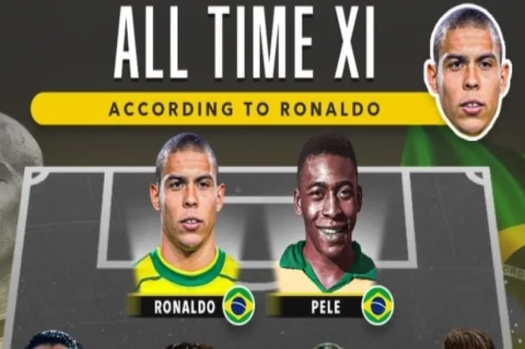 Ronaldo (Nazario) futbol tarihinin en iyi oyuncularından oluşan takımını açıkladı: Cristiano yok, Messi var;
