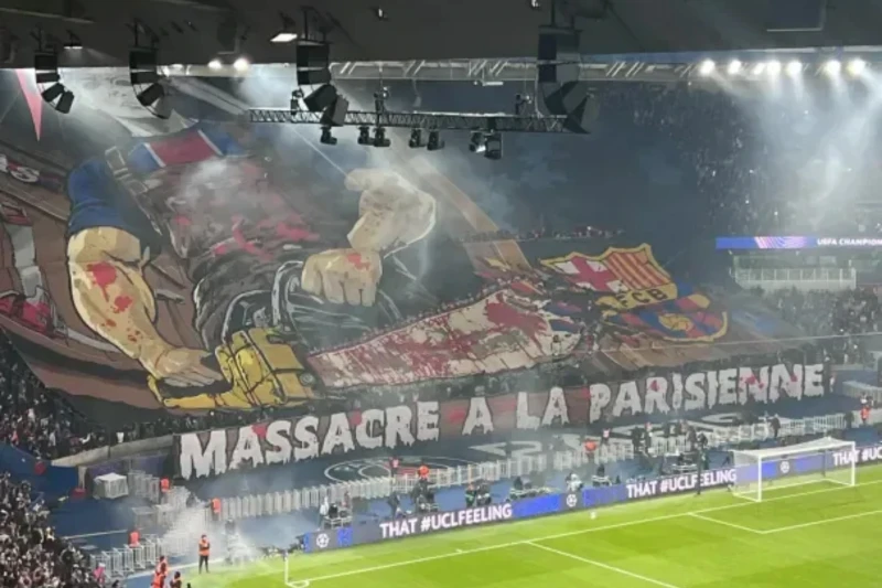 “Barselona” “PSJ”dən UEFA-ya şikayət etdi: mişarlı və “qətliam” yazılı pankart qalmaqal yaratdı