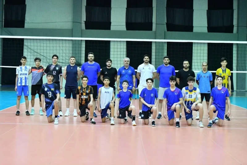 U-14 oğlan voleybolçularının təlim-məşq toplanışı Şəkidə başlayıb