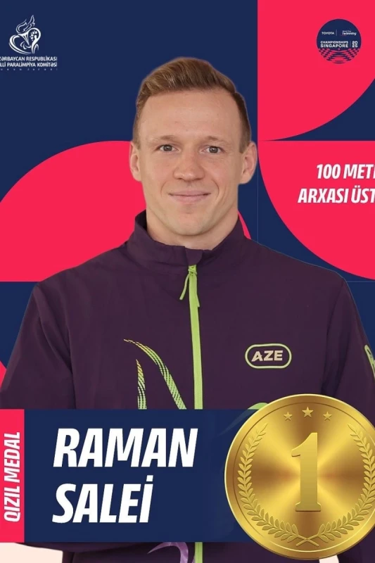 Raman Salei Wins Gold Medal at World Para Swimming Championships