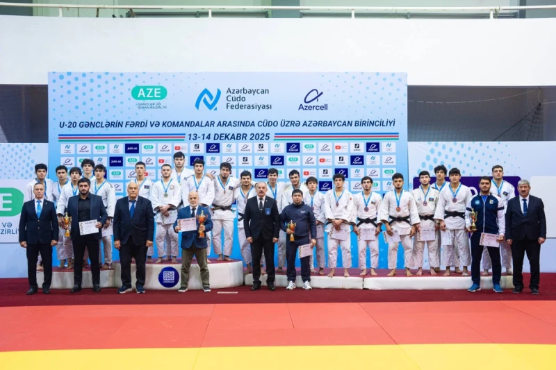 20 Yaş Altı Gençler Arasında Judo Azerbaycan Şampiyonası Takım Yarışması Sonuçları