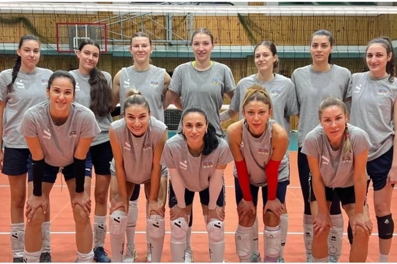 Azerbaijan women's volleyball team prepares for the VI Islamic Solidarity Games