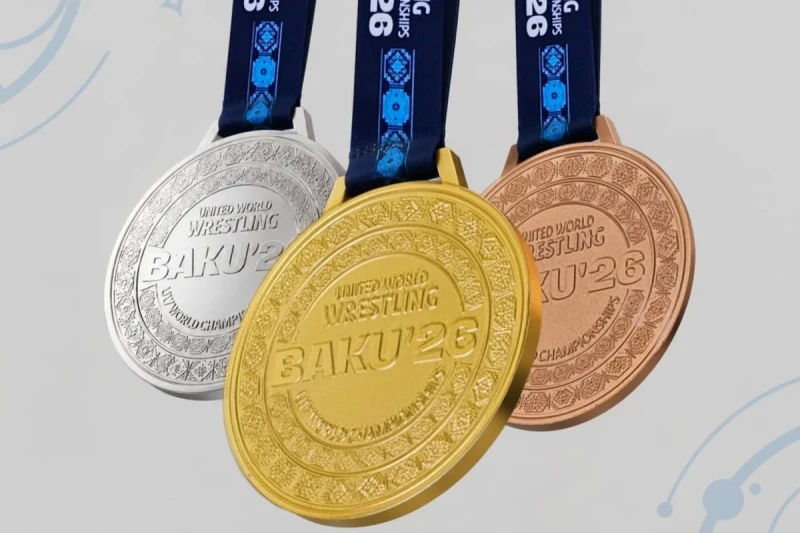 Bakıda keçiriləcək U-17 güləş üzrə dünya çempionatının medalları təqdim olunub