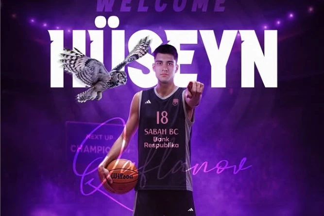 Sabah 17 Yaşındaki Basketbolcu Hüseyn Qaflanov ile Sözleşme İmzaladı