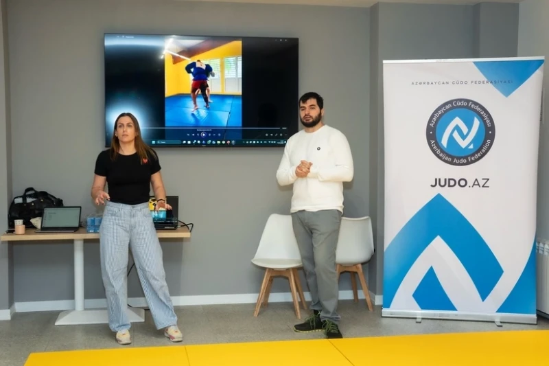 Azerbaycan Judo Federasyonu'nda judo antrenörleri için spor yaralanmaları ve rehabilitasyon konulu seminer düzenlendi