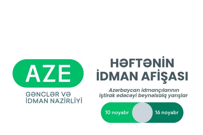 Azərbaycan İdmançılarının İştirakı ilə Beynəlxalq Yarışlar: Həftənin İdman Afişası