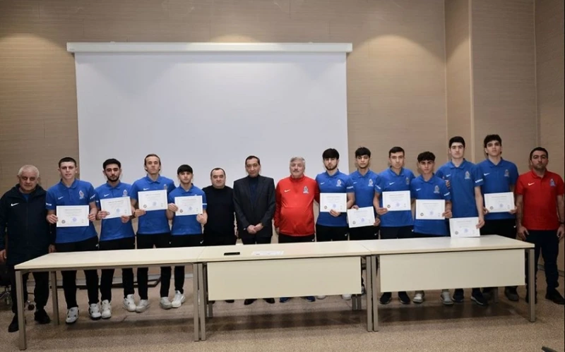 Meeting held with members of Azerbaijan's U-19 futsal national team