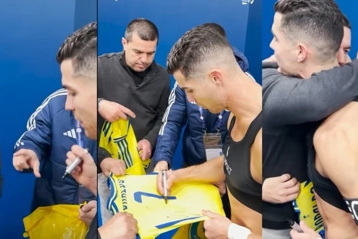 Rəqib məşqçi Ronaldodan avtoqraf istədi
