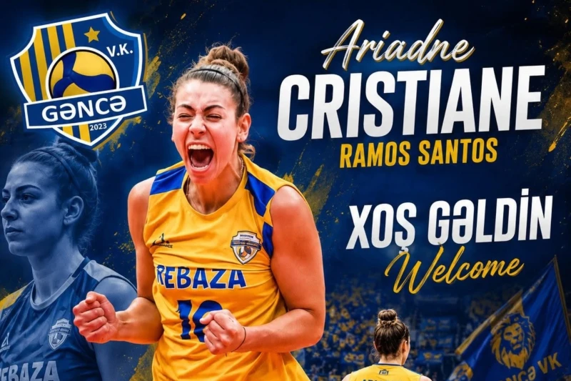 “Gəncə”yə braziliyalı voleybolçu Ariadne Ramos qatıldı