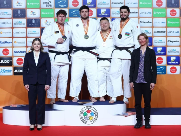Azerbaycan judo takımı Linz Grand Prix'sini 4 madalya ile tamamladı