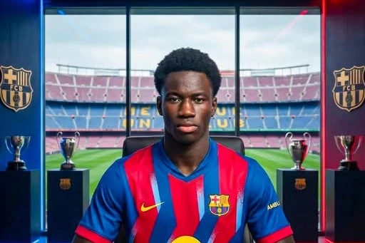 Барселона подписала новый контракт с 15-летним Эбримой Тункара