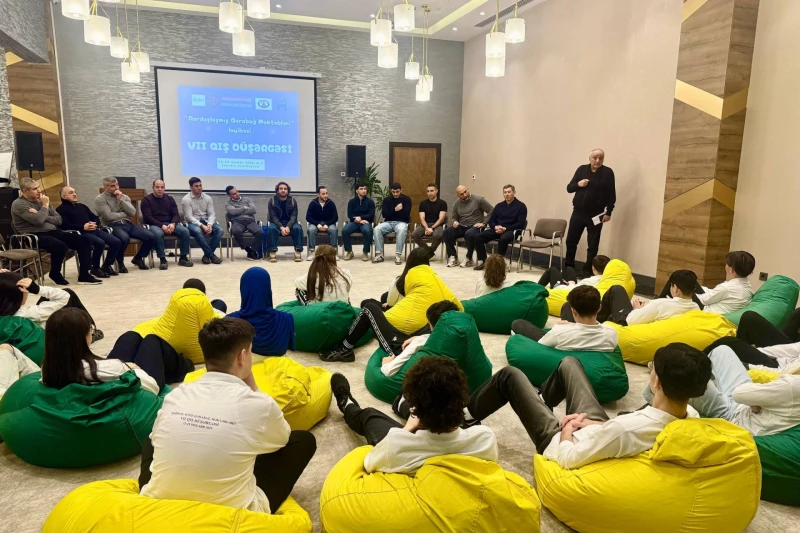 Çempion cüdoçular Qardaşlaşmış Qarabağ Məktəbləri Qış Düşərgəsinin iştirakçıları ilə görüşüb: Detallar və FOTO