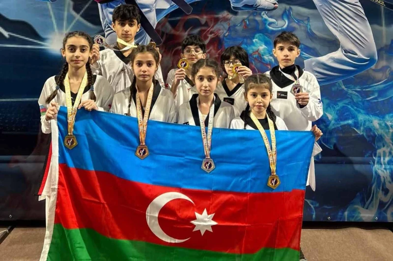 Azəri Taekwondo Kulübü Üyeleri Moldova Openda 7 Madalya Kazandı