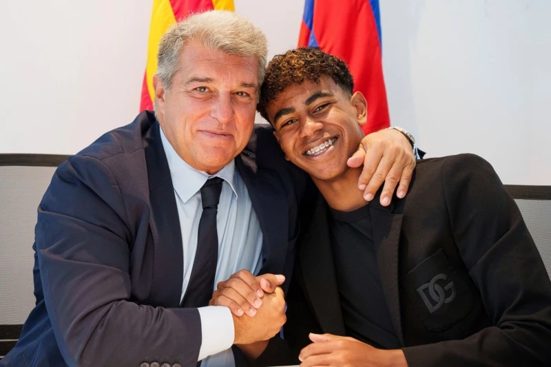 Laporta expresses support for Yamal and Bonmati after the Ballon d'Or ceremony