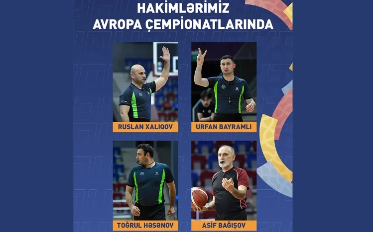 Azerbaijani Basketball Referees to Work at European Championship
