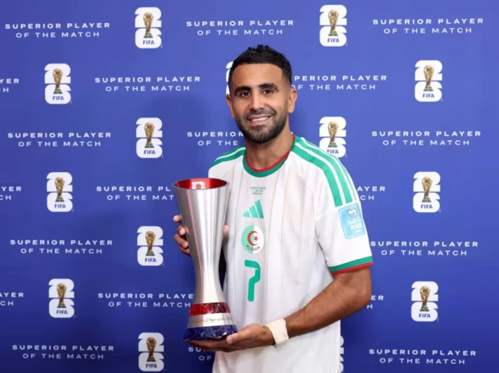 Riyad Mahrez Əlcəzair-Avstriya matçında ən yaxşı oyunçu olub
