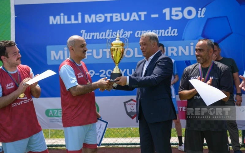 Milli Mətbuat - 150 Minifutbol Turnirinin Qalibi Kaspi Komandası Olub