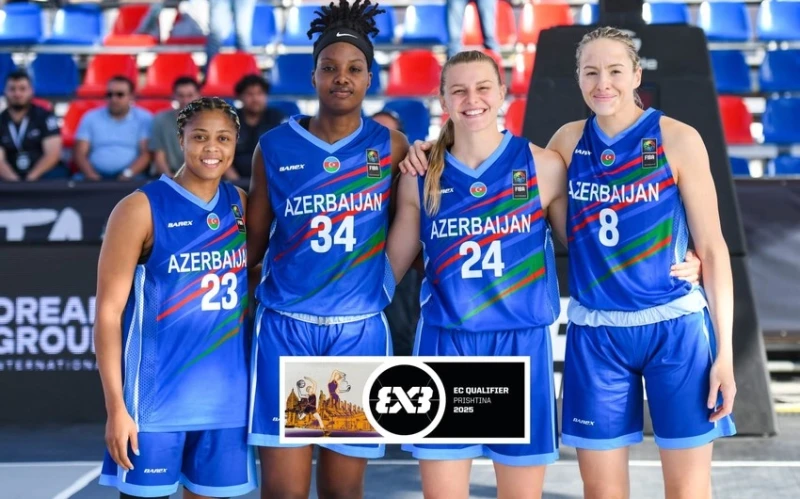 Azərbaycanın qadın basketbolçulardan ibarət 3x3 millisi Avropa Kubokunun yarımfinalına yüksəlib