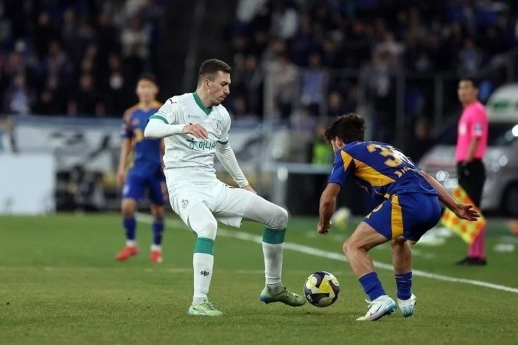 Krivotsyuk's Daejeon lost to Gwangju