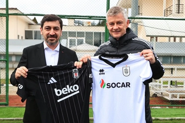 Neftçi rəsmisi Sulşerlə görüşdü, futbolçular Beşiktaşın məşqini izlədi