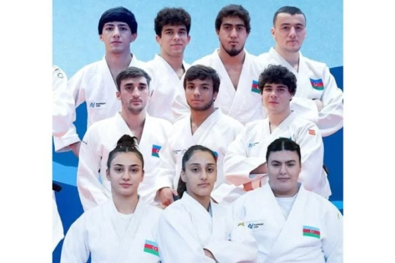 Сборная Азербайджана отправилась на чемпионат Европы по дзюдо среди юниоров