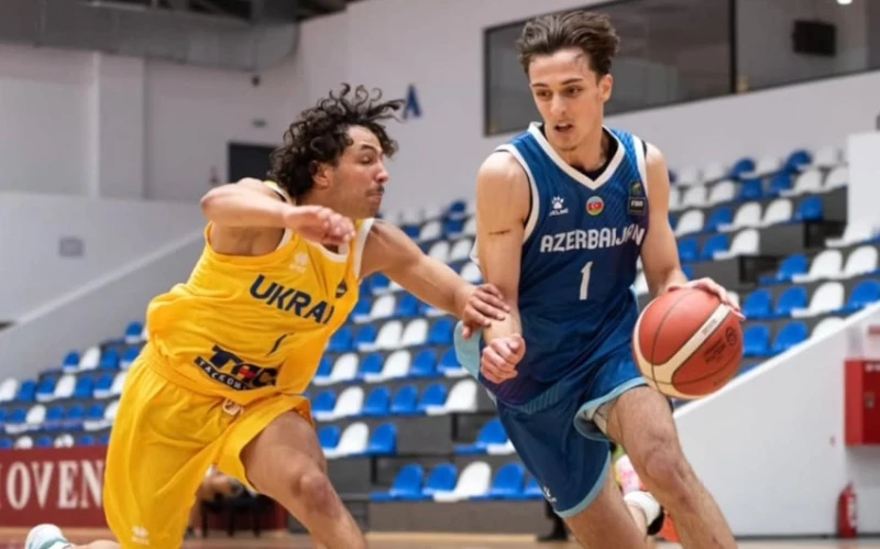 Azerbaycan U-18 basketbol takımı Avrupa Şampiyonası'nda Ukrayna'ya mağlup oldu