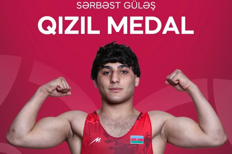 U-15 Avropa çempionatı: Azərbaycan güləşçiləri 4 qızıl, 1 gümüş və 1 bürünc medal qazanıb
