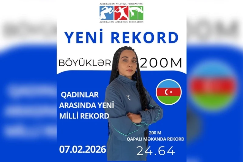 Ламия Велиева побила рекорд Азербайджана в беге на 200 метров