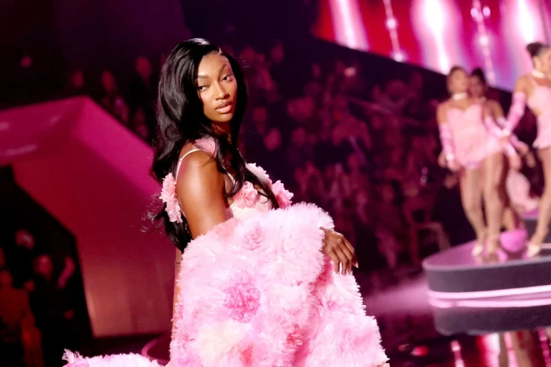 Basketball player Angel Reese becomes the first athlete to walk the runway at the Victoria's Secret fashion show
