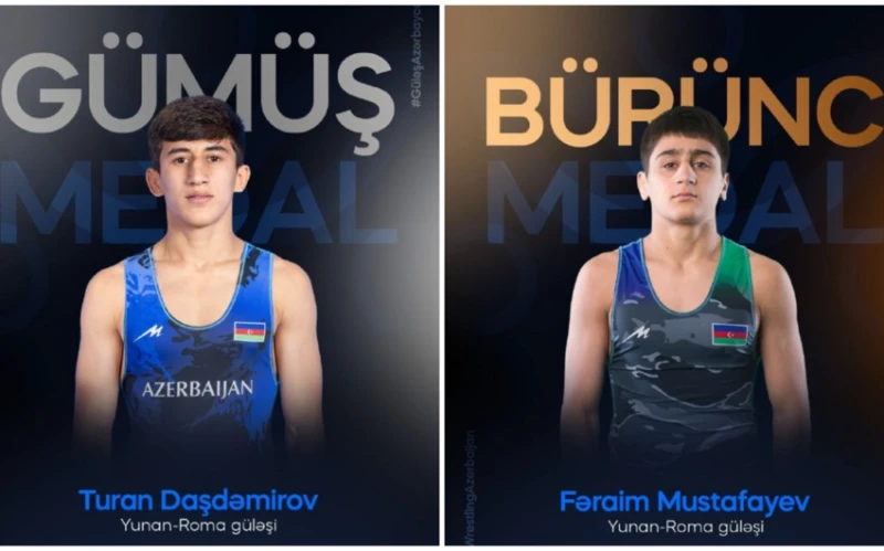 Azerbaijan U-20 wrestlers' medal count at World Championship reaches 8