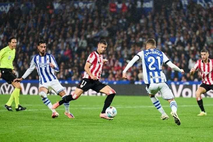 Real Sociedad Defeated Athletic Bilbao with a Score of 3:2