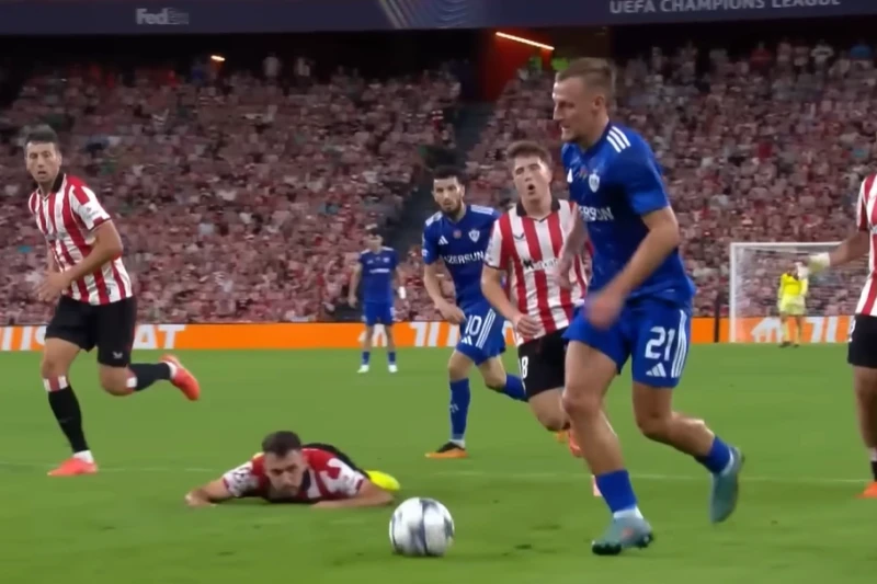 Ukrainian media wrote about Oleksiy Kashchuk's goal attempt in the match against Athletic