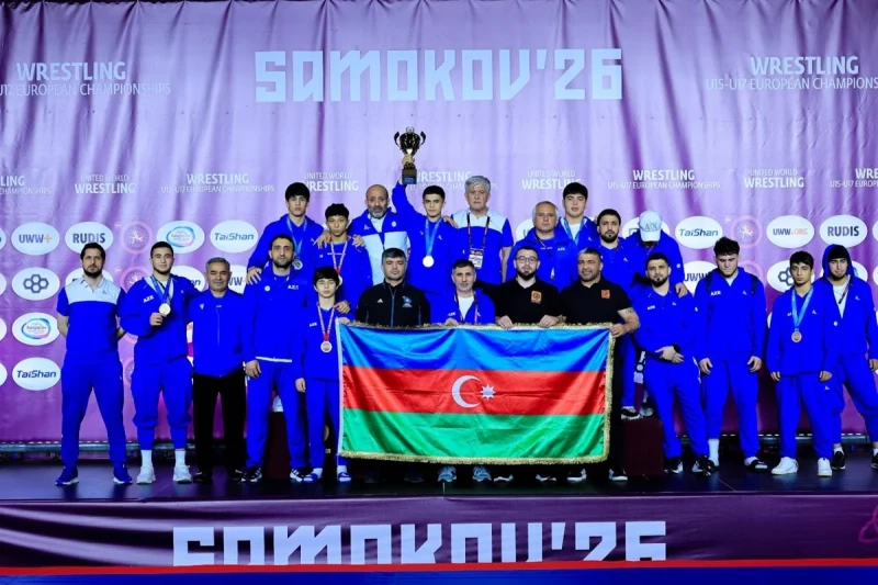 U17 Sərbəst Güləş üzrə Millimiz Avropa İkincisi Oldu