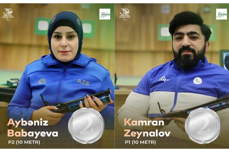 Kamran Zeynalov ve Aybeniz Babayeva Grand Prix'de gümüş madalya kazandı