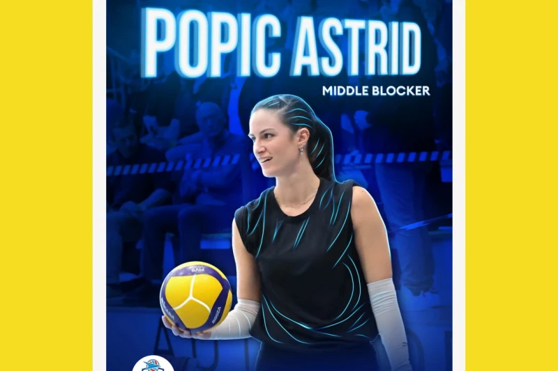 Croatian volleyball player Popic Astrid transferred to National Aviation Academy