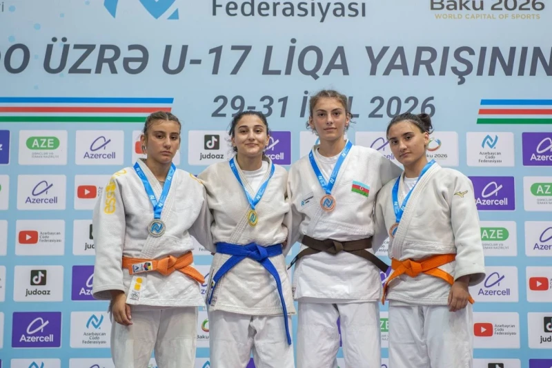 U-17 yeniyetmələr arasında cüdo Liqa yarışında medalçılar bəlli olub