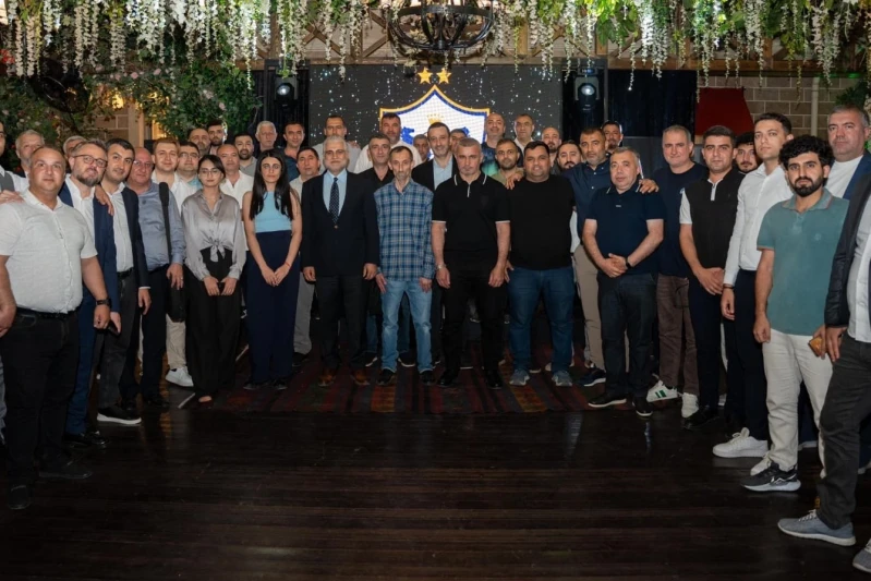 Karabağ spor gazetecileriyle bir araya geldi - FOTO