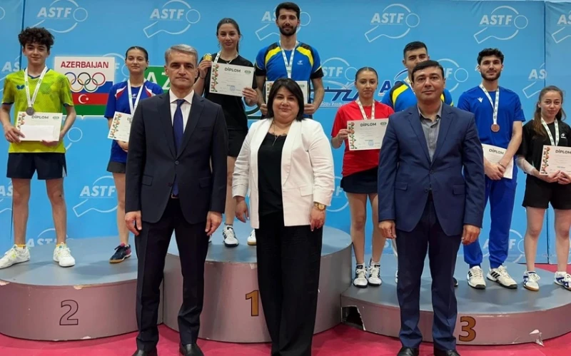 Stolüstü tennis üzrə Azərbaycan çempionatının qalibləri müəyyən edilib