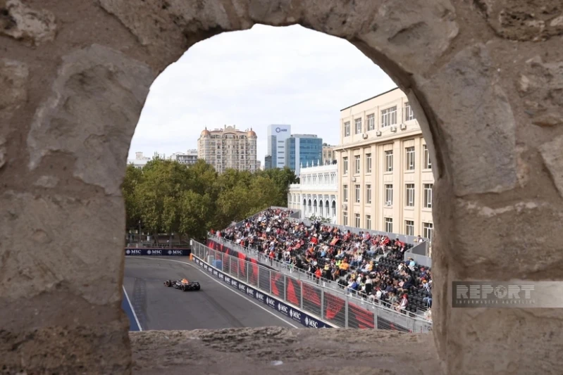 The first session of the qualifying round of the Azerbaijan Grand Prix has ended