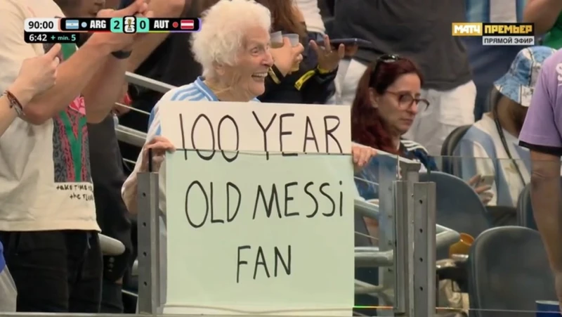 DÇ-2026: 100 yaşlı Messi azarkeşi Argentina - Avstriya matçında stadiona gəlib