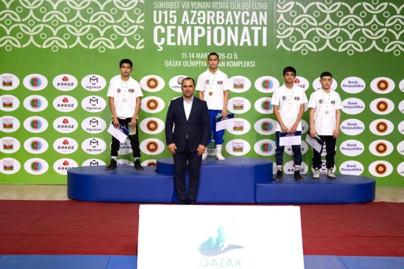 U15 Azərbaycan çempionatında sərbəst və yunan-Roma güləşi üzrə qaliblər müəyyənləşib