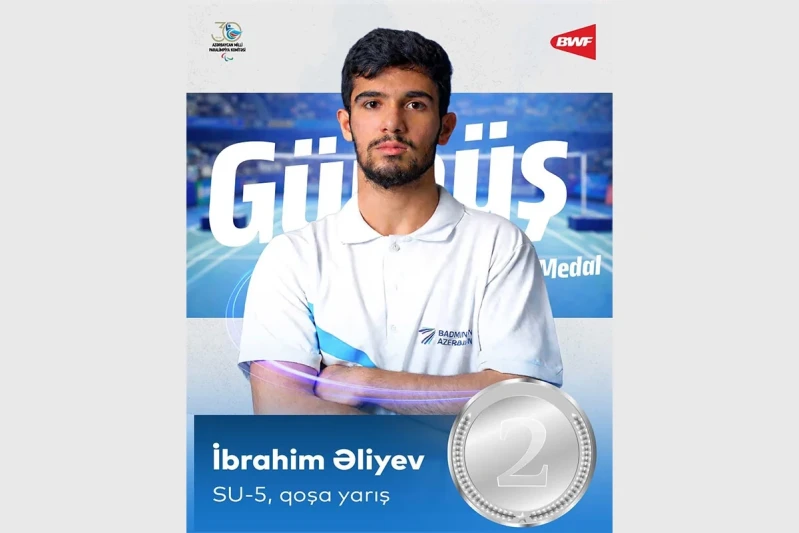 İbrahim Əliyev İspaniyada parabadminton üzrə gümüş medal qazanıb