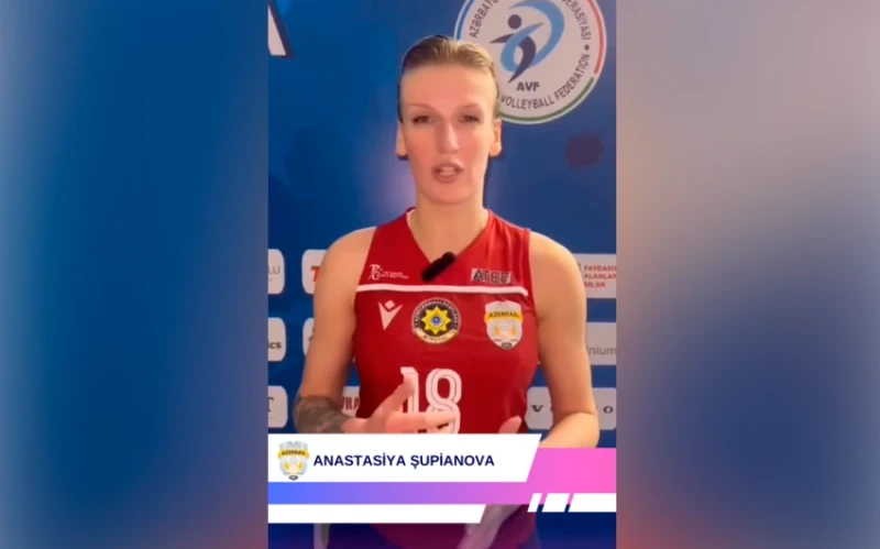 "Azərreyl"in voleybolçusu: "Bugünkü matçda komanda ruhu göstərə bildik"