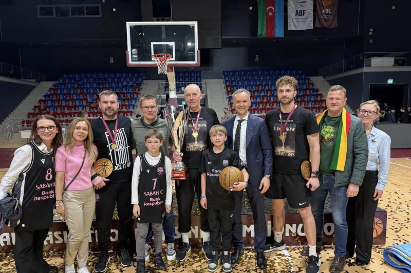 Litvanın Azərbaycandakı səfirliyi Sabah basketbol klubunu çempionluğu münasibətilə təbrik edib: Litvalı məşqçilər qeyd olunub