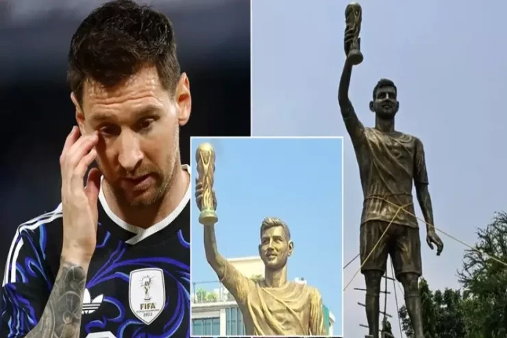 Giant Messi statue in India deemed dangerous and will be moved