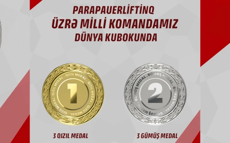 Azərbaycan milli komandası Dünya Kubokunu 6 medalla bitirib