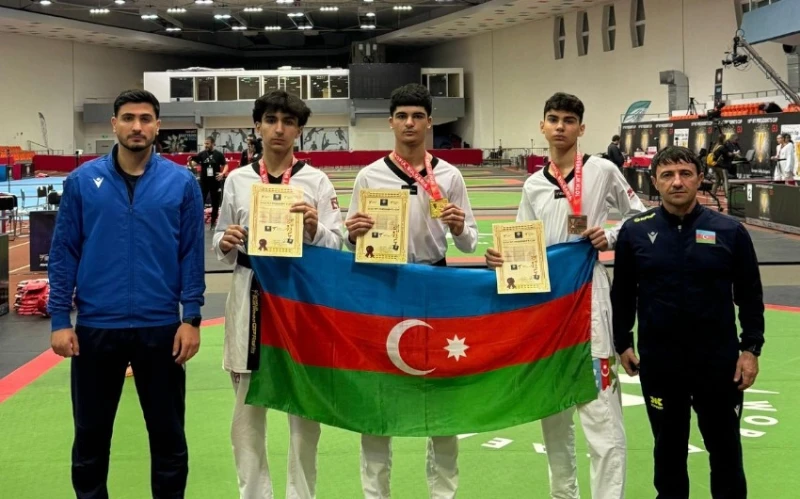 Azərbaycanın gənc taekvondoçuları Bolqarıstanda 3 medal əldə ediblər
